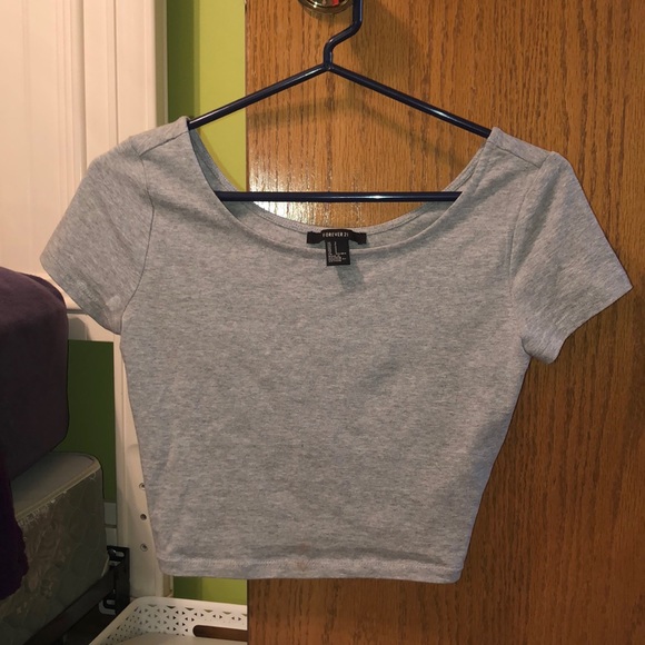 Gray croptop - Picture 1 of 3